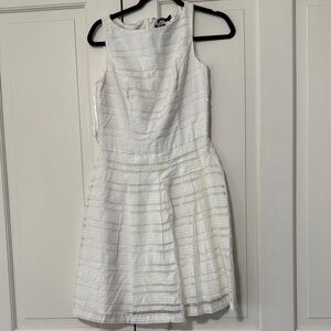 Lauren Ralph Lauren White Textured Mini Dress